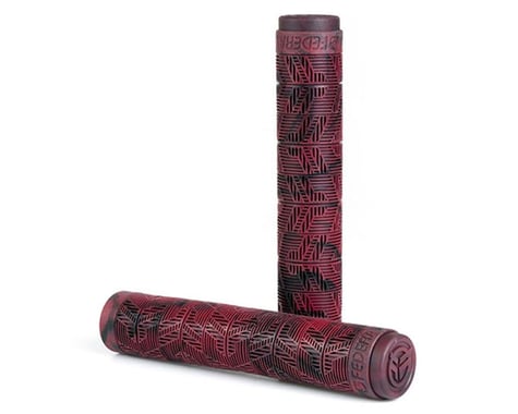 Federal Bikes Command Flangeless Grips (Blood Red/Black) (Pair)